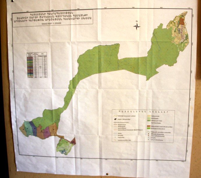 Map of the Remote Pastures of Tsaghkavan